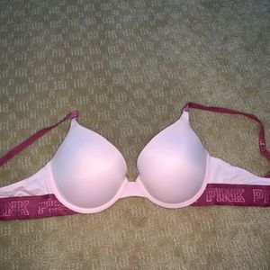 Pink (PINK) Victorias Secret Push Up Bra 34C